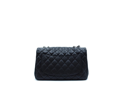 Chanel Jumbo Black Caviar Classic Single Flap