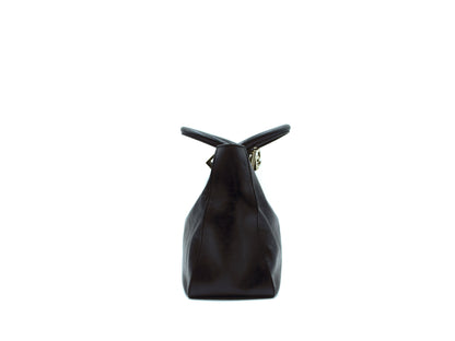 Fendi Black Leather Tote Handbag