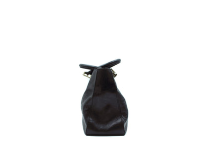Fendi Black Leather Tote Handbag