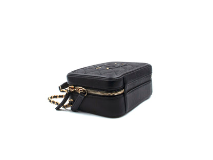 Chanel Caviar Filigree Vanity Camera Bag Small