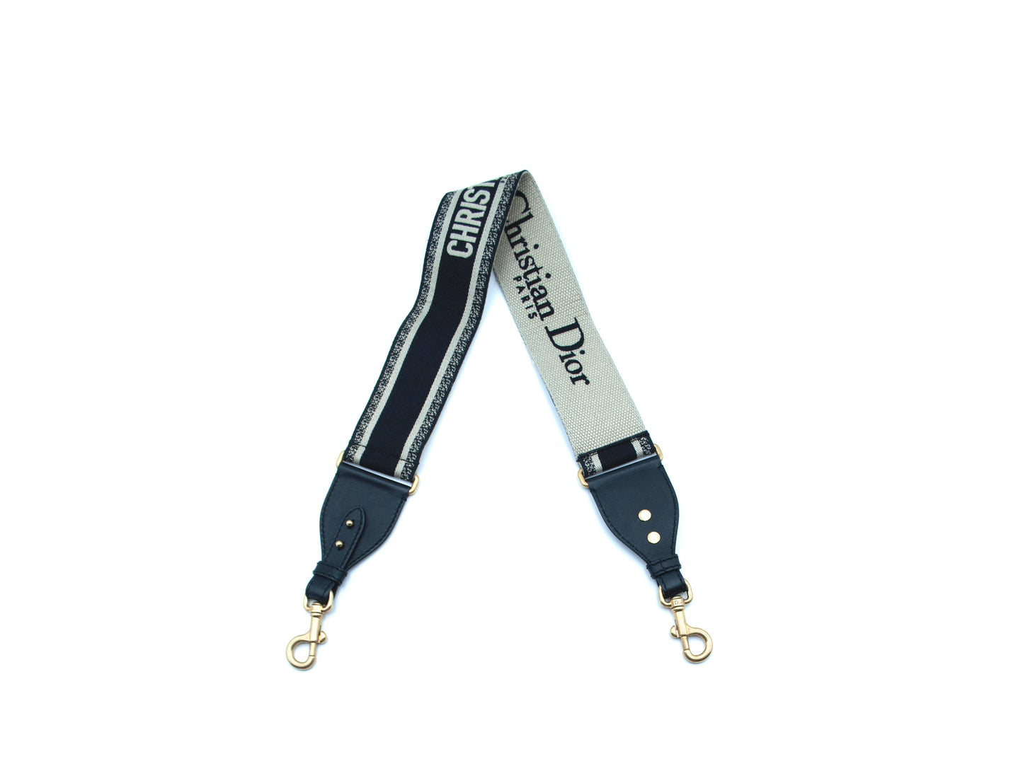 Christian Dior Shoulder Strap Oblique Canvas Navy