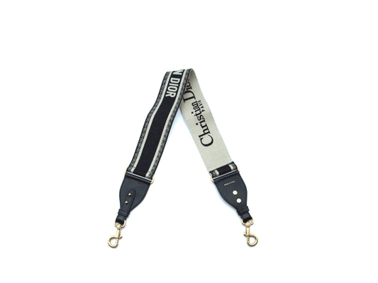 Christian Dior Shoulder Strap Oblique Canvas Navy