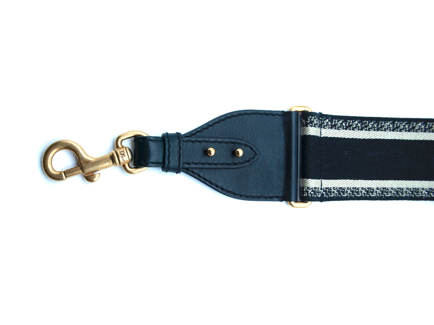 Christian Dior Shoulder Strap Oblique Canvas Navy