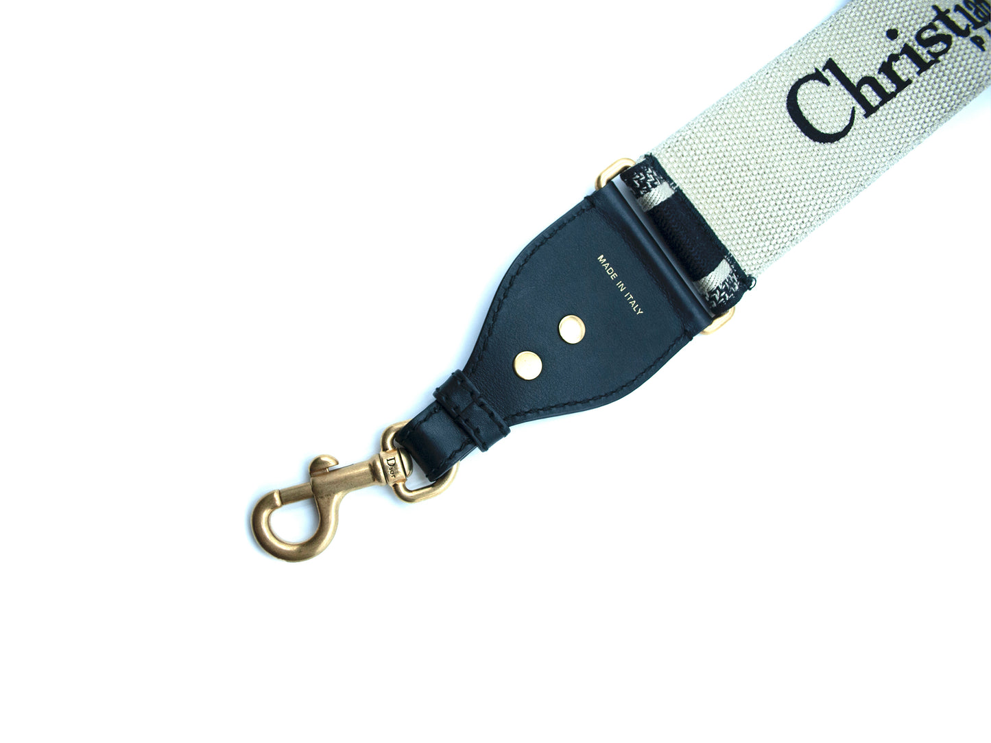 Christian Dior Shoulder Strap Oblique Canvas Navy