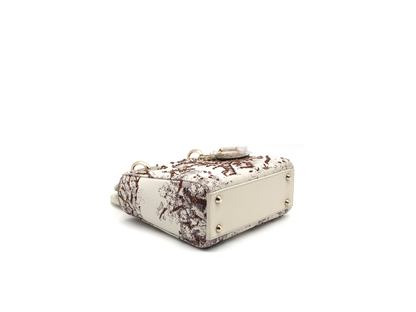 Christian Dior Mini Lady Dior Toile De Joey Embroidery