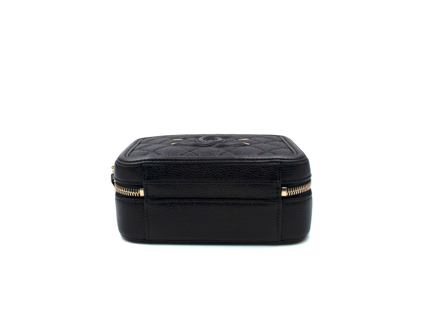 Chanel Caviar Filigree Vanity Camera Bag Small