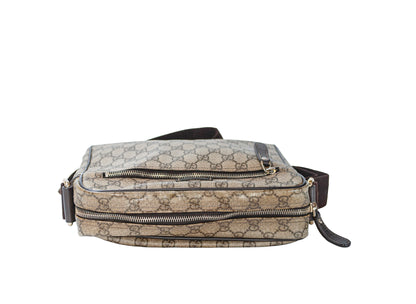 Gucci Men's GG Supreme Canvas Messenger Cross Body Bag