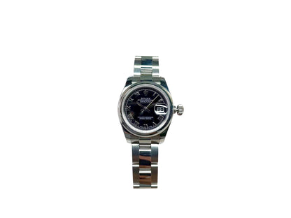 Rolex Perpetual Datejust 26mm Black Dial 179160