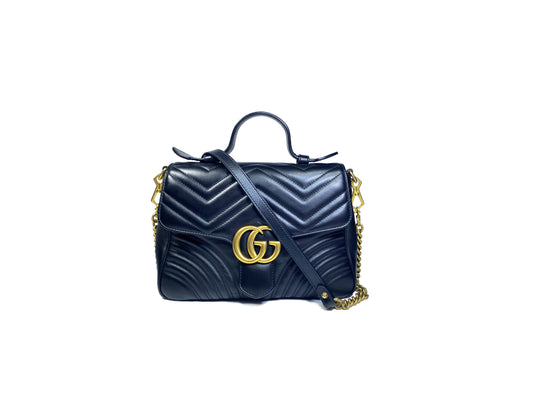 Gucci GG Marmont Top Handle Medium Black