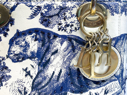 Christian Dior Mini Lady Dior Toile De Joey Embroidery