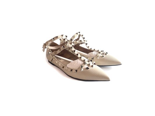 Valentino Rockstud Caged Flat Leather 37.5