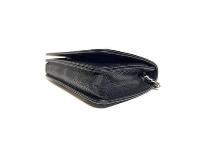 Chanel Caviar WOC Wallet on Chain Black