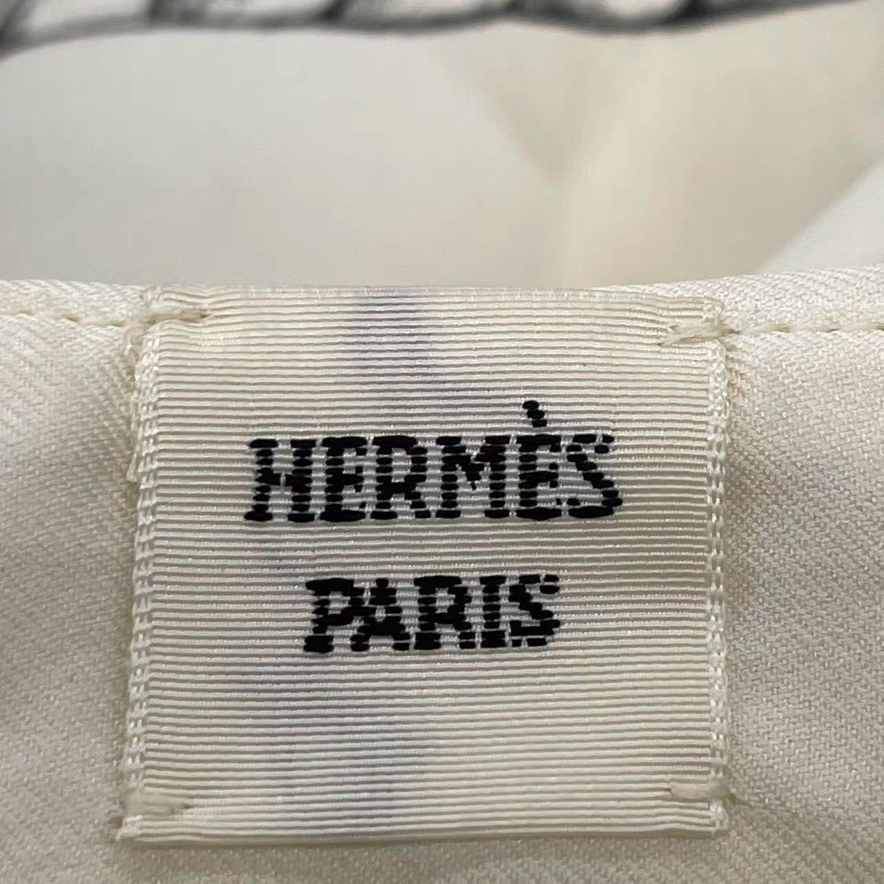 Hermes Printed Silk Shirt Size 34