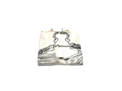 Hermes Printed Silk Shirt Size 34