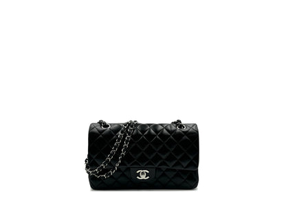 Chanel Classic Double Flap Medium Black Lambskin