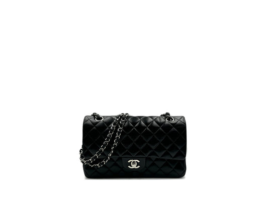 Chanel Classic Double Flap Medium Black Lambskin