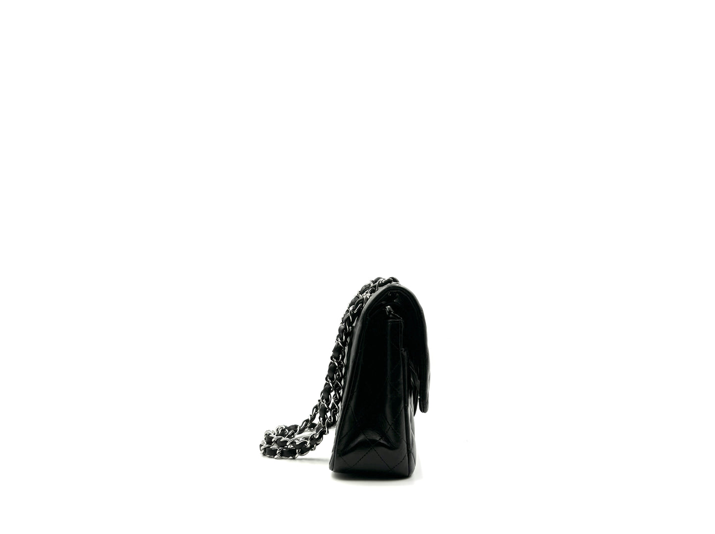 Chanel Classic Double Flap Medium Black Lambskin