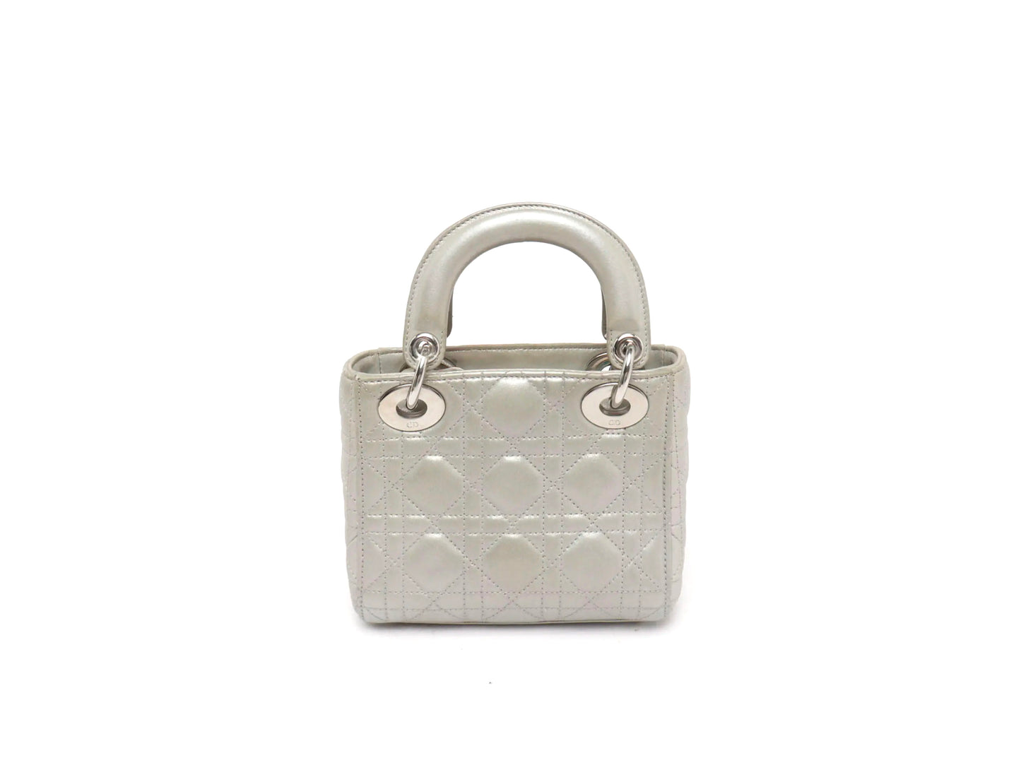 Christian Dior Lady Mini Chain Bag Grey
