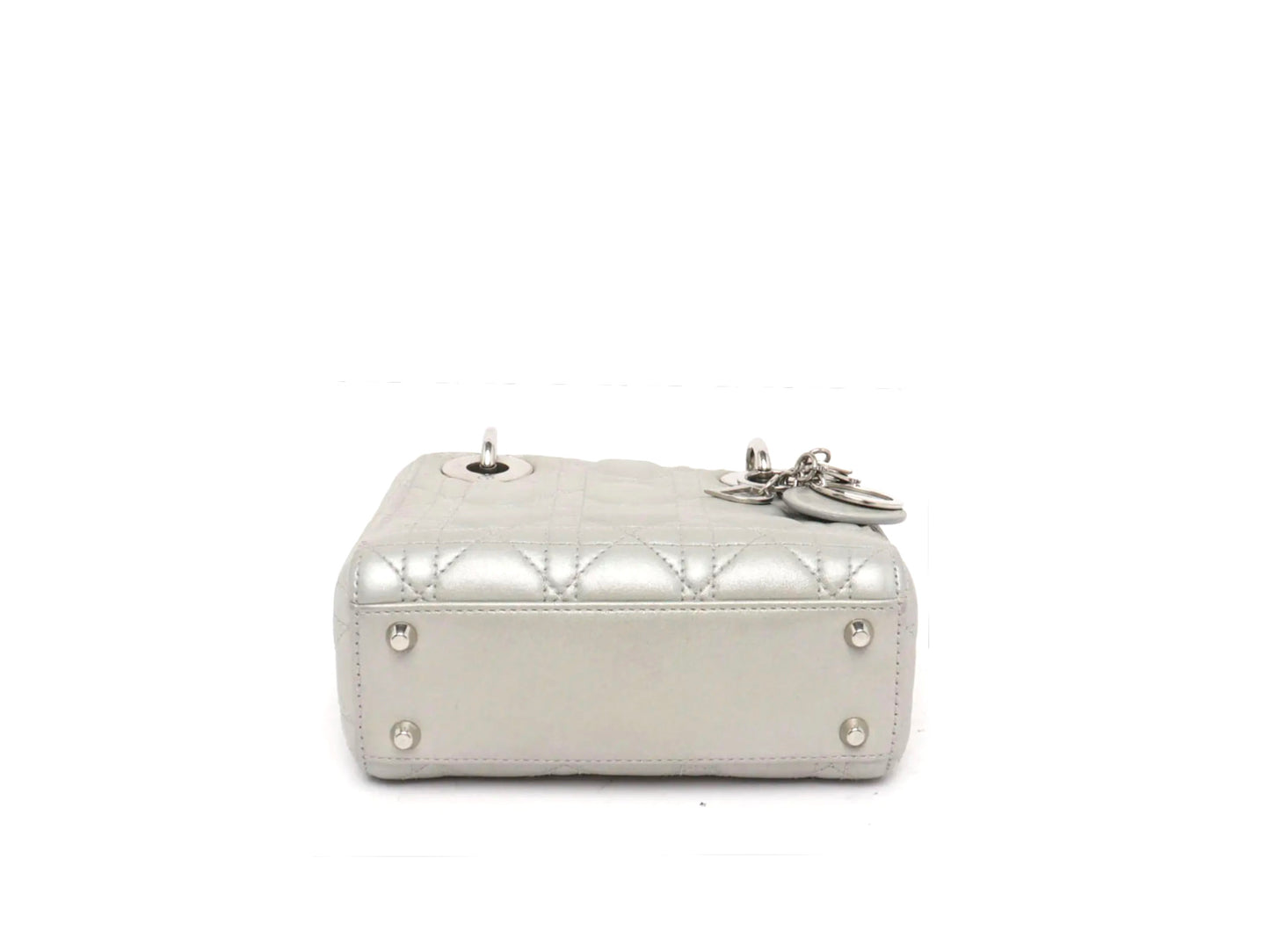 Christian Dior Lady Mini Chain Bag Grey