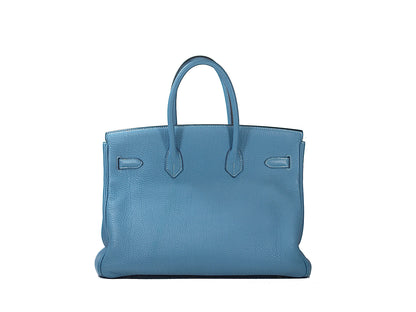 Hermes Birkin 35 Jean Blue Togo O Square