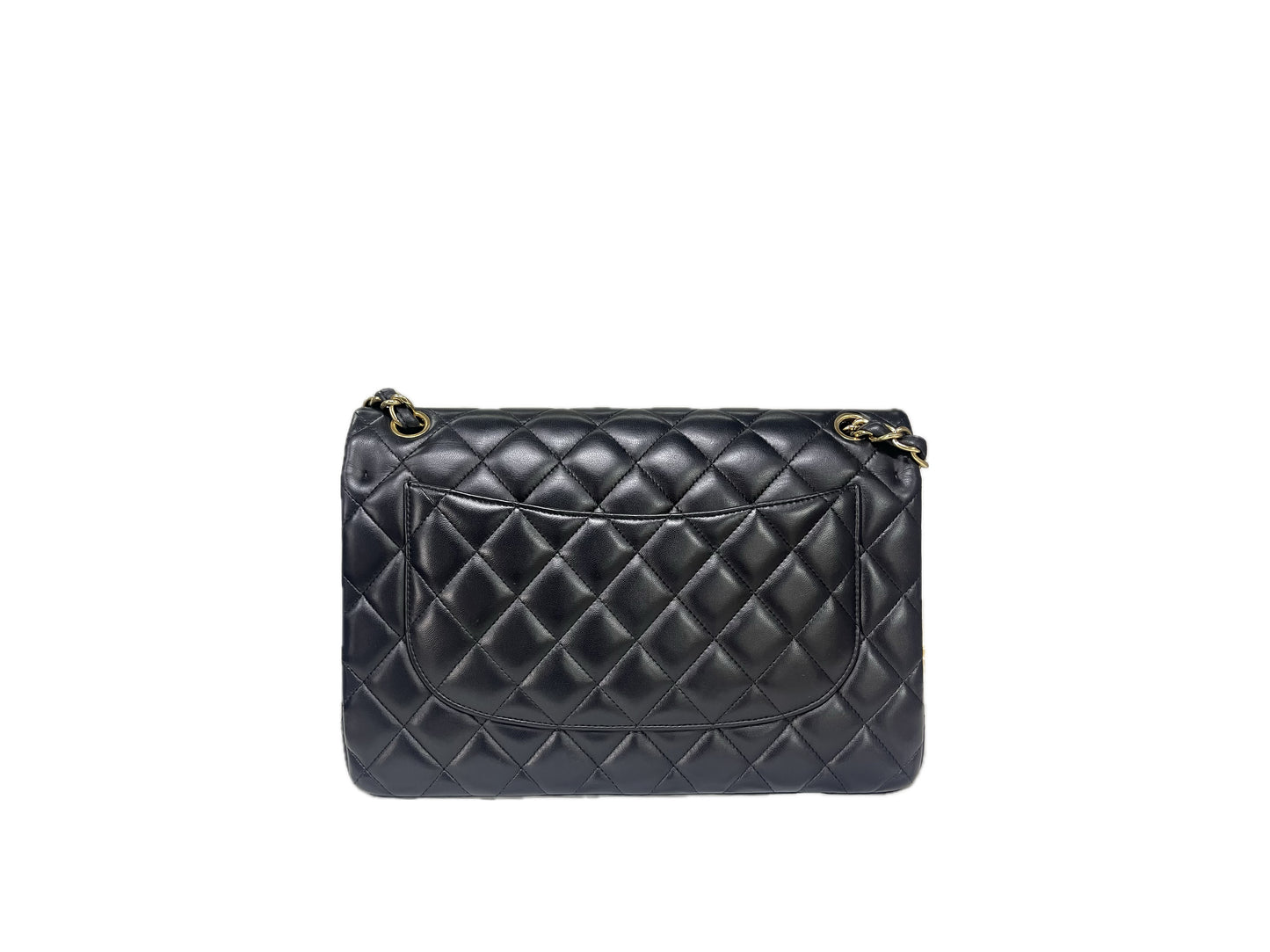 Chanel Jumbo Black Lambskin Classic Double Flap