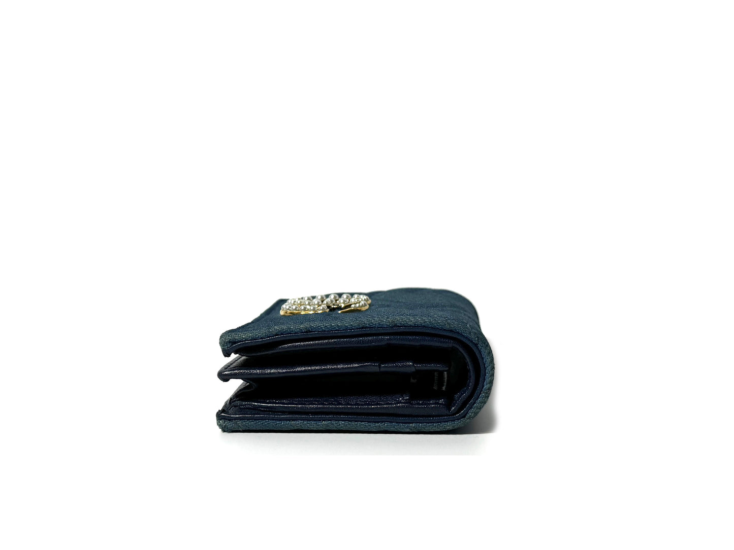 Gucci Marmont Denim Compact Wallet