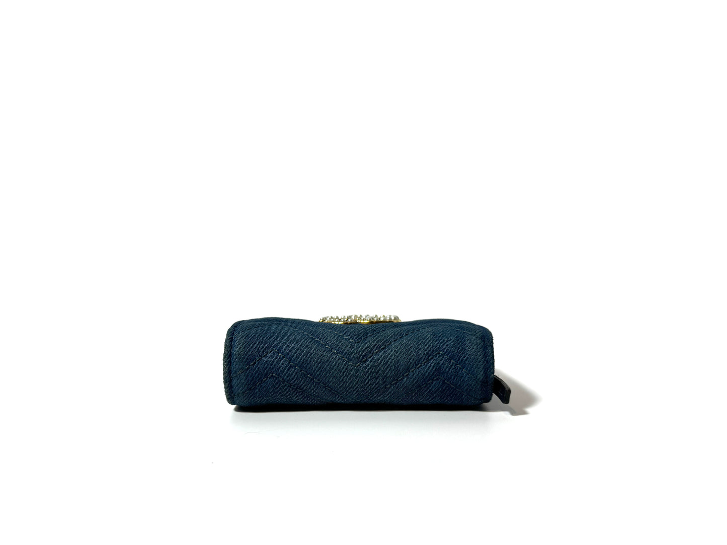 Gucci Marmont Denim Compact Wallet