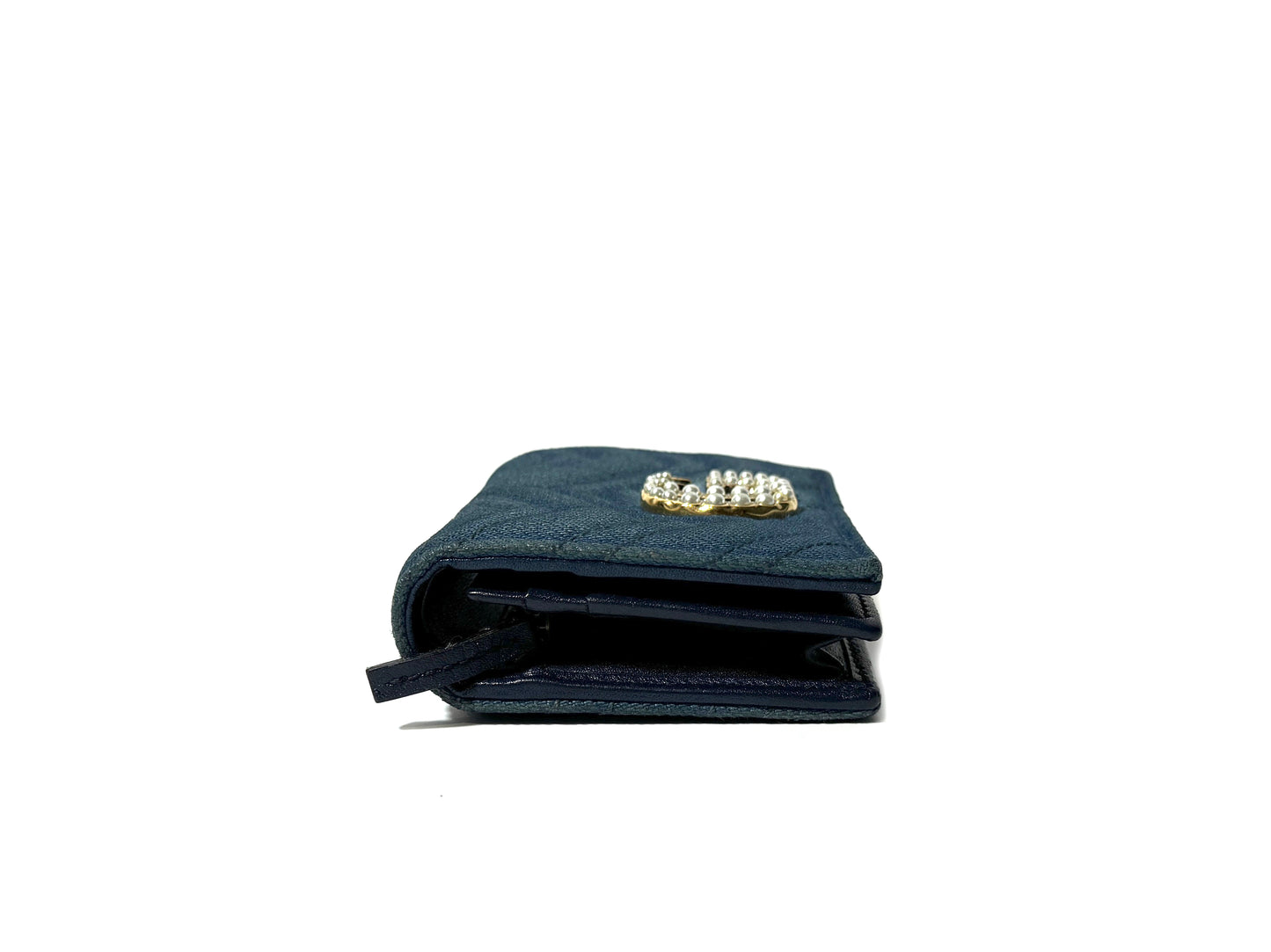 Gucci Marmont Denim Compact Wallet