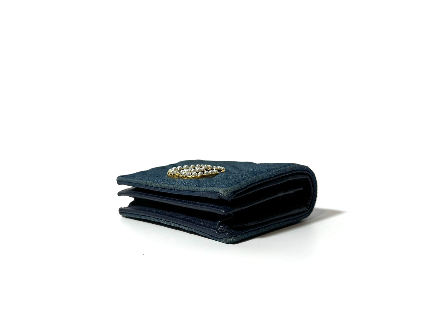 Gucci Marmont Denim Compact Wallet