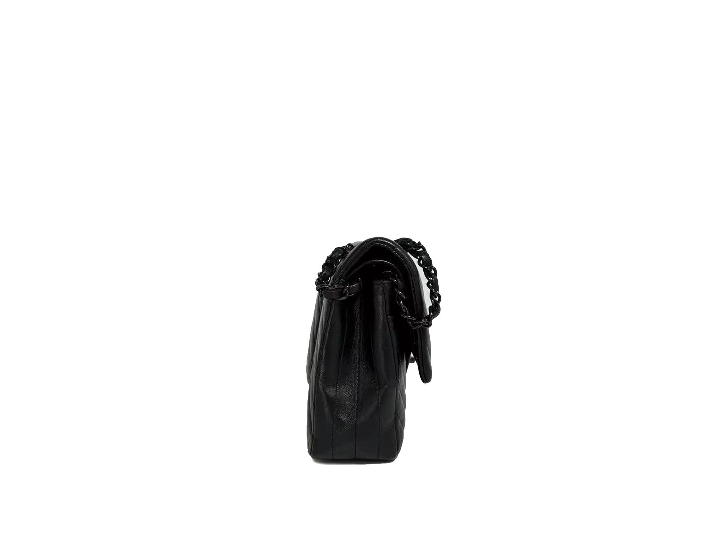 Chanel Medium Double Flap Chevron So Black
