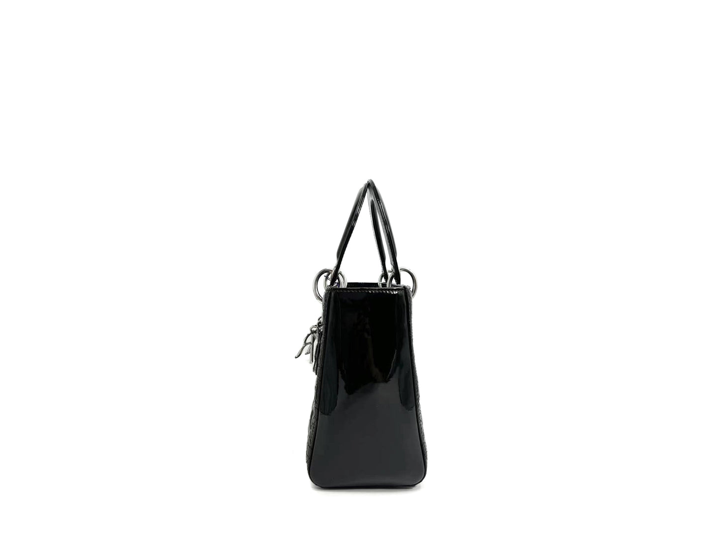 Christian Dior Patent Lady Medium Black