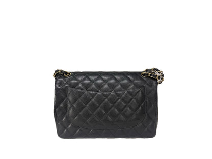 Chanel Jumbo Caviar Black Double Flap