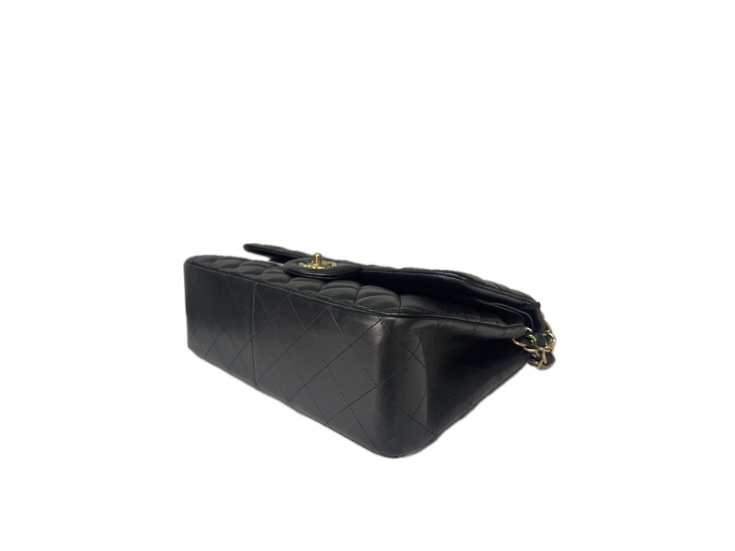 Chanel Jumbo Black Lambskin Classic Double Flap