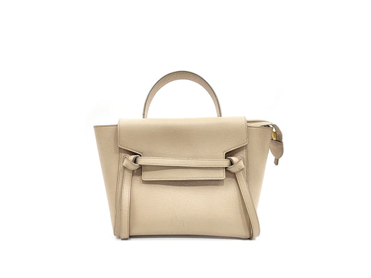 Celine Micro Belt Tote Bag Beige