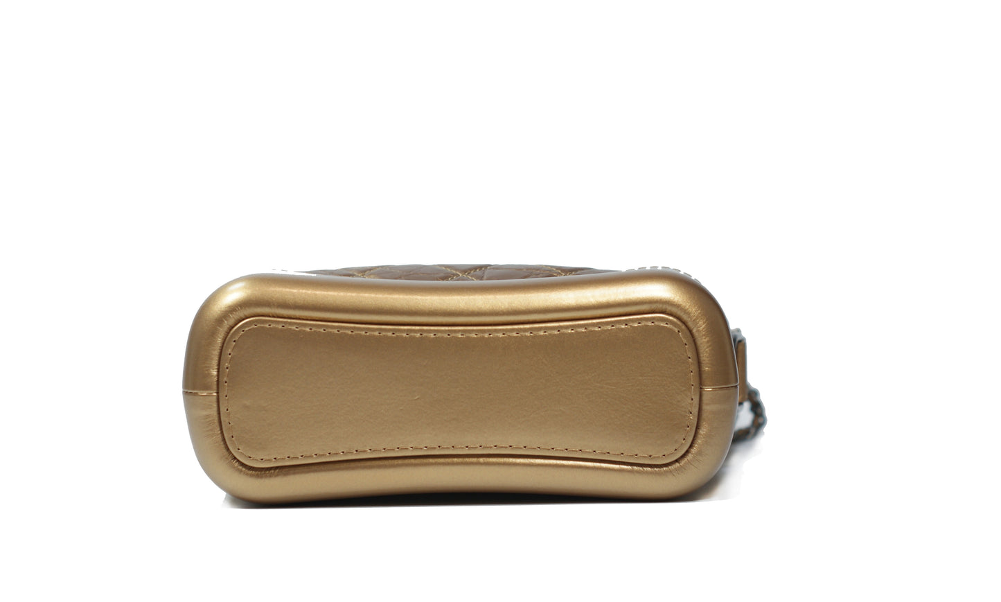 Chanel Gabrielle Aged Calf Skin Bronze Chain Bag Small