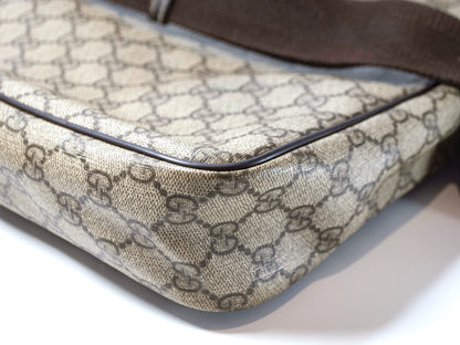 Gucci Men's GG Supreme Canvas Messenger Cross Body Bag