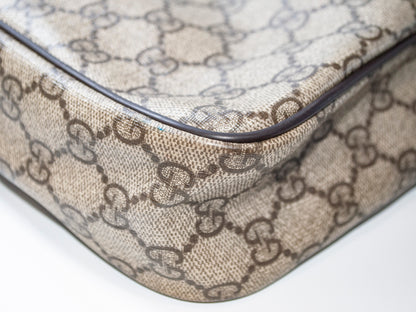 Gucci Men's GG Supreme Canvas Messenger Cross Body Bag