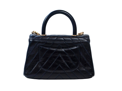 Chanel Coco Handle Deep Blue Small