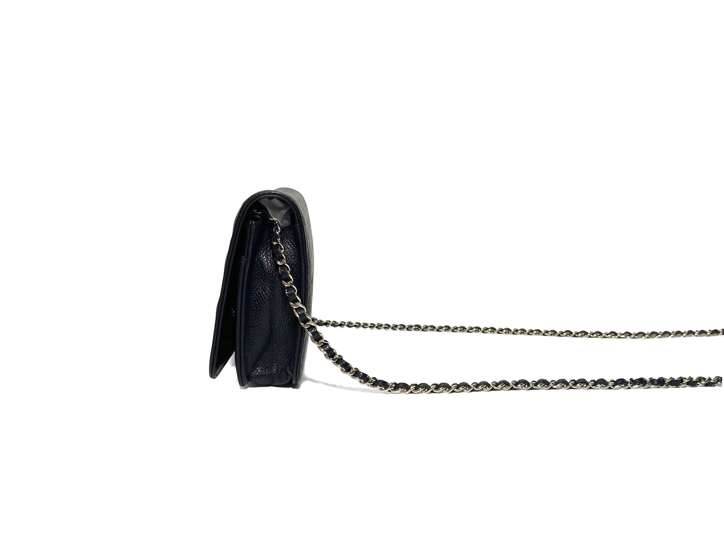 Chanel Caviar WOC Wallet on Chain Black