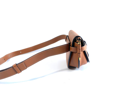 Loewe Gate Mini Crossbody Bag Dark Gold