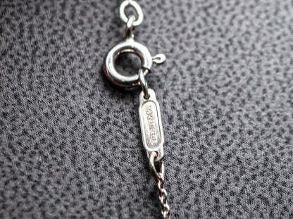 Tiffany Tie Necklace Silver